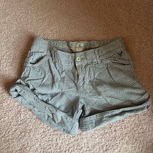Vintage American Eagle Outfitters Blue and White Striped Shorts